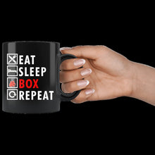 Load image into Gallery viewer, Eat Sleep Box Repeat (mug)