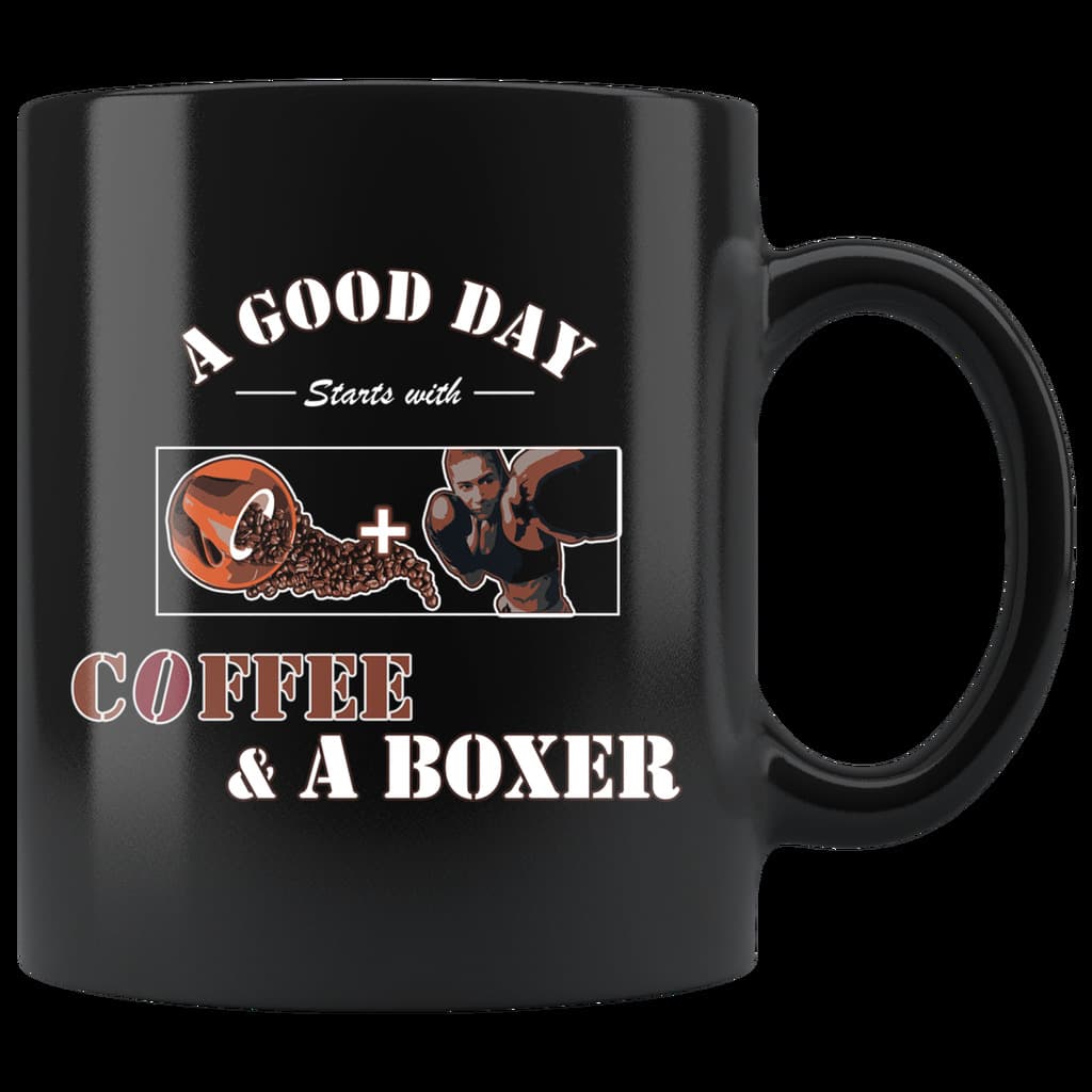 A Good Day Starts with a Coffee & a Boxer (mug)