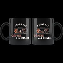 Load image into Gallery viewer, A Good Day Starts with a Coffee &amp; a Boxer (mug)