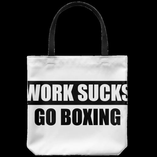 Work Sucks Go Boxing (tote)